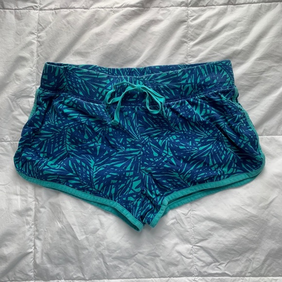 Cute Blue/Teal ‘Pyjama’ Shorts - Picture 1 of 3